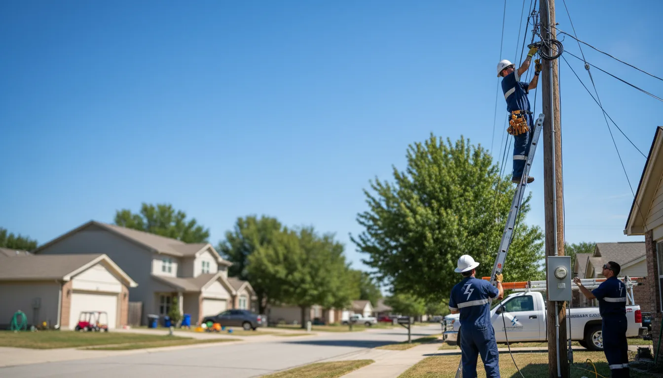 Residential electrician providing installation services in Rodessa, LA